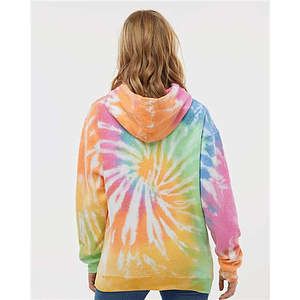 Unisex Tie-Dyed Cloud Fleece Hooded Sweatshirt - 8600