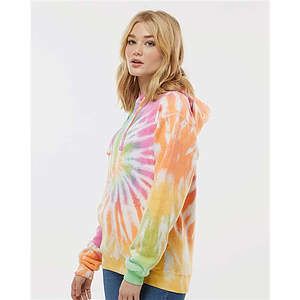Unisex Tie-Dyed Cloud Fleece Hooded Sweatshirt - 8600