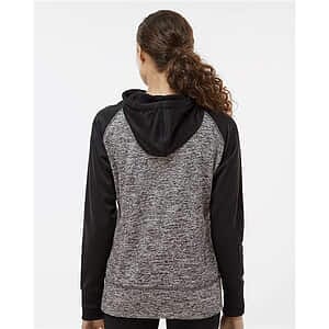 Women’s Colorblocked Cosmic Fleece Hooded Sweatshirt - 8618