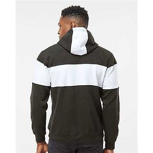 Men's Varsity Fleece Colorblocked Hooded Sweatshirt - 8644