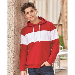 Men's Varsity Fleece Colorblocked Hooded Sweatshirt - 8644