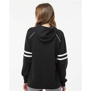 Women's Varsity Fleece Piped Hooded Sweatshirt - 8645