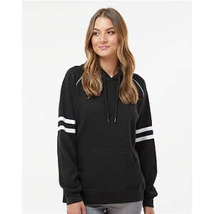 Women's Varsity Fleece Piped Hooded Sweatshirt - 8645