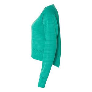 Women's Odyssey Striped Performance Fleece Hi-Low Crewneck Sweatshirt - 8663