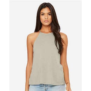 Women's Flowy High-Neck Tank - 8809