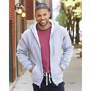 Men's Premium Full-Zip Hooded Sweatshirt - 8821