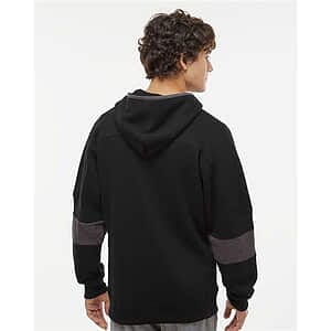Men's Sport Lace Colorblocked Fleece Hooded Sweatshirt - 8832