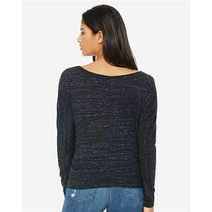Women’s Flowy Off Shoulder Long Sleeve Tee - 8850