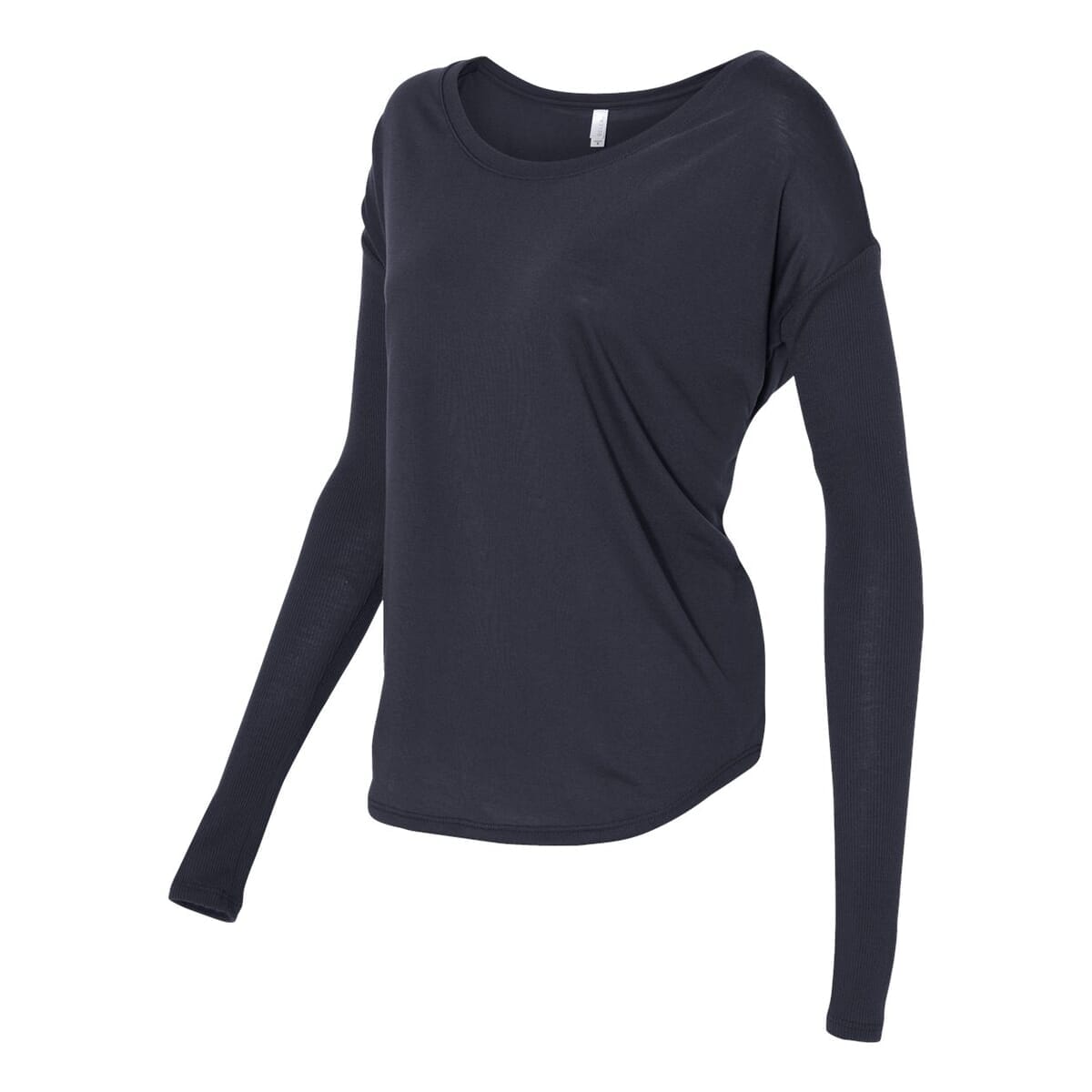 Women’s Flowy 2x1 Ribbed Long Sleeve Tee - 8852