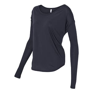 Women’s Flowy 2x1 Ribbed Long Sleeve Tee - 8852