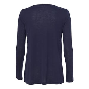 Women's Flowy Long Sleeve V-Neck Tee - 8855