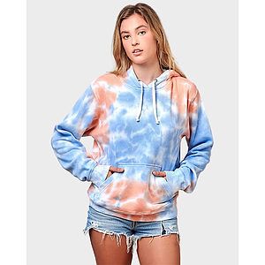 Men's Tie-Dyed Fleece Hooded Sweatshirt - 8861