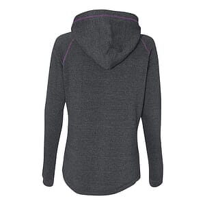 Women's Triblend Half-Zip Hooded Sweatshirt - 8876