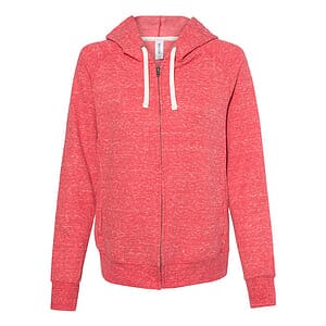 Women's Snow Heather French Terry Full-Zip Hooded Sweatshirt - 92WR