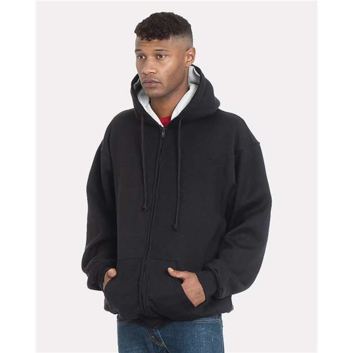 Unisex USA-Made Super Heavy Thermal Lined Full-Zip Hooded Sweatshirt - 940