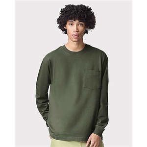 Unisex Super Heavyweight Long Sleeve Pocket Tee - 9410