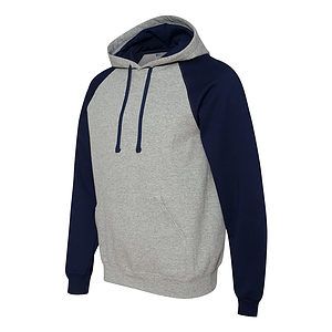 Unisex Nublend® Colorblocked Raglan Hooded Sweatshirt - 96CR