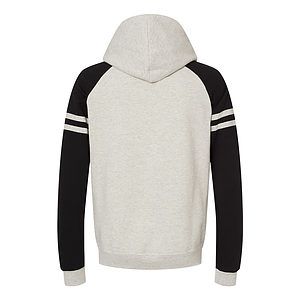 Unisex Nublend® Varsity Colorblocked Raglan Hooded Sweatshirt - 97CR