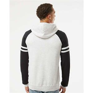 Unisex Nublend® Varsity Colorblocked Raglan Hooded Sweatshirt - 97CR