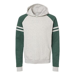 Unisex Nublend® Varsity Colorblocked Raglan Hooded Sweatshirt - 97CR