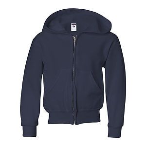 Youth NuBlend® Full-Zip Hooded Sweatshirt - 993BR