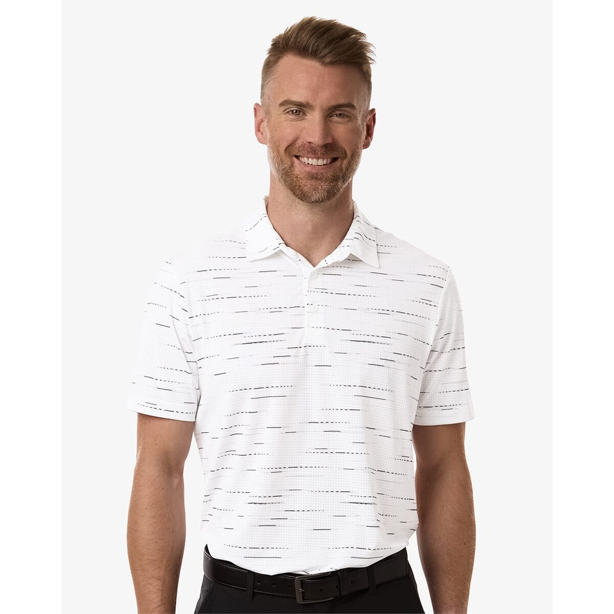 Men's Ultimate365 Mesh Glimmer Print Polo - A2015