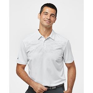 Men's Camo Chest Print Polo - A585
