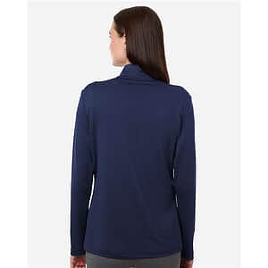 Women's Textured Stripe Quarter-Zip Pullover - A709