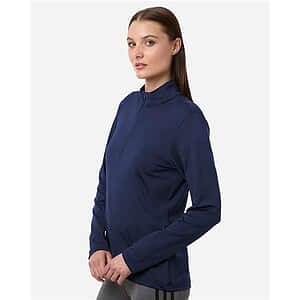 Women's Textured Stripe Quarter-Zip Pullover - A709