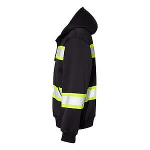 Men's EV Series® Enhanced Visibility Full-Zip Hooded Sweatshirt - B310-313