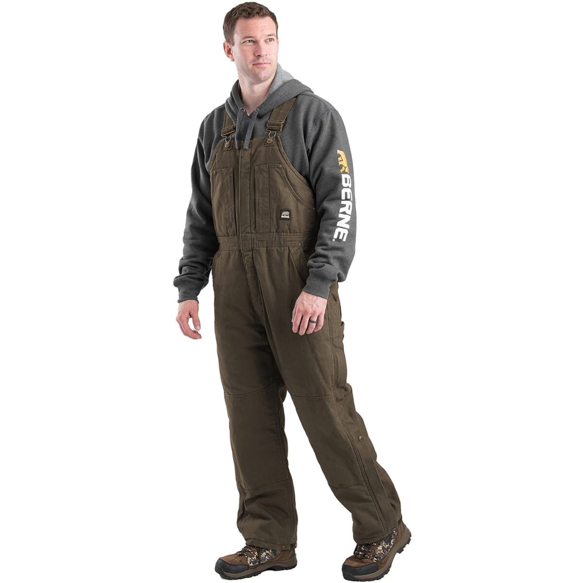 Men's Heartland Insulated Washed Duck Bib Overall - B377
