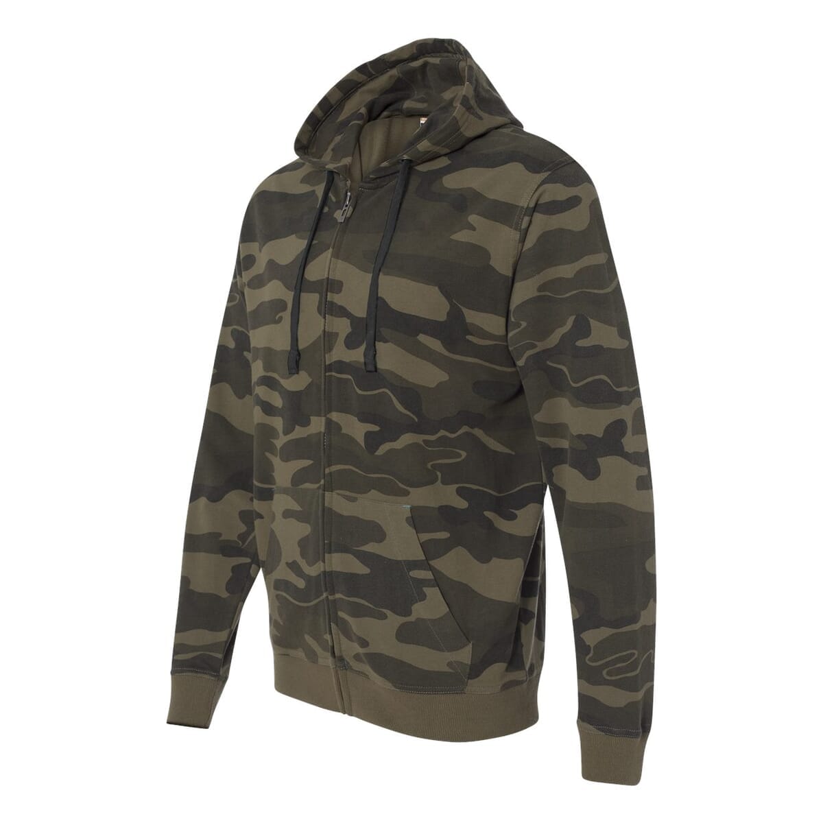 Men's Camo Full-Zip Hooded Sweatshirt - 8615