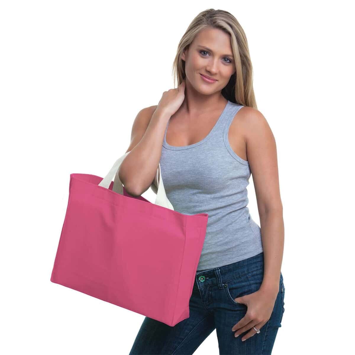 USA-Made Canvas Medium Gusset Tote Bag - BA750