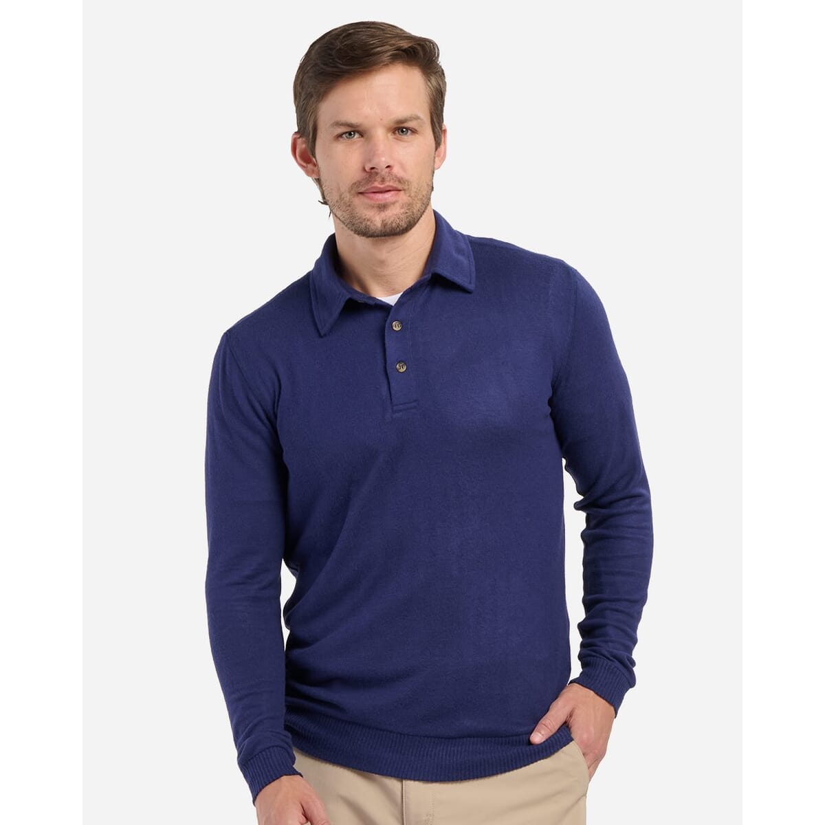 Men's Cuddle Sweater Polo - BM1101