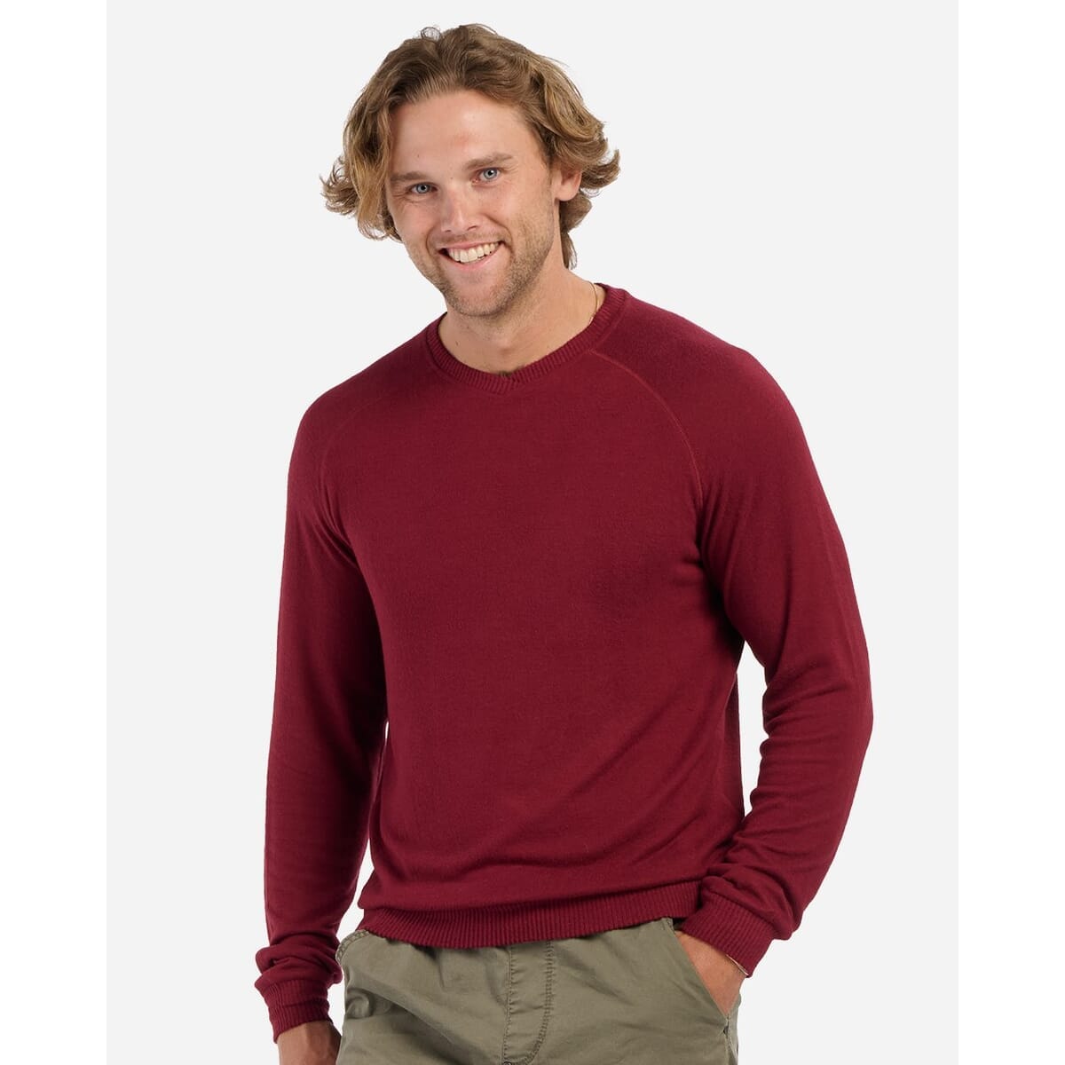 Men's Cuddle Cross-Neck Sweater - BM1201