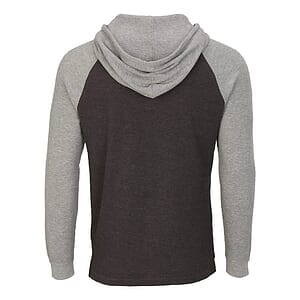 Unisex Waffle Knit Pullover Hooded Long Sleeve T-Shirt - BM3702
