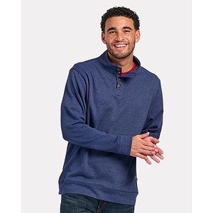 Men's French Terry Button Pullover - BM5209