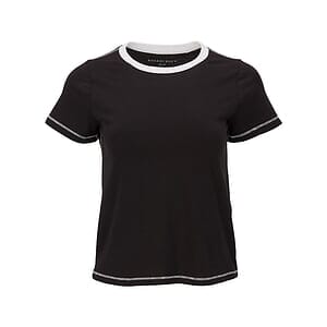Women's Contrast Stitch Baby Tee - BW2106