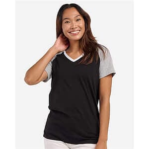 Women's Colorblocked V-Neck T-Shirt - BW2204
