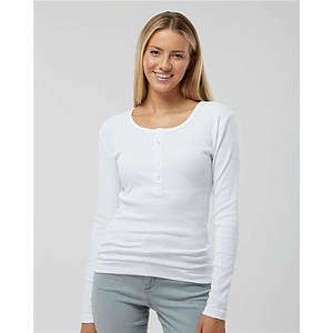 Women's Harper Long Sleeve Henley - BW2402