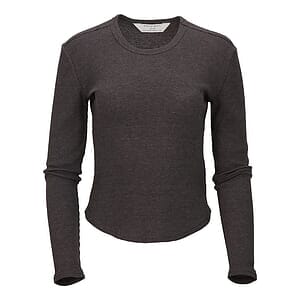 Women's Waffle Knit Baby Long Sleeve T-Shirt - BW3103