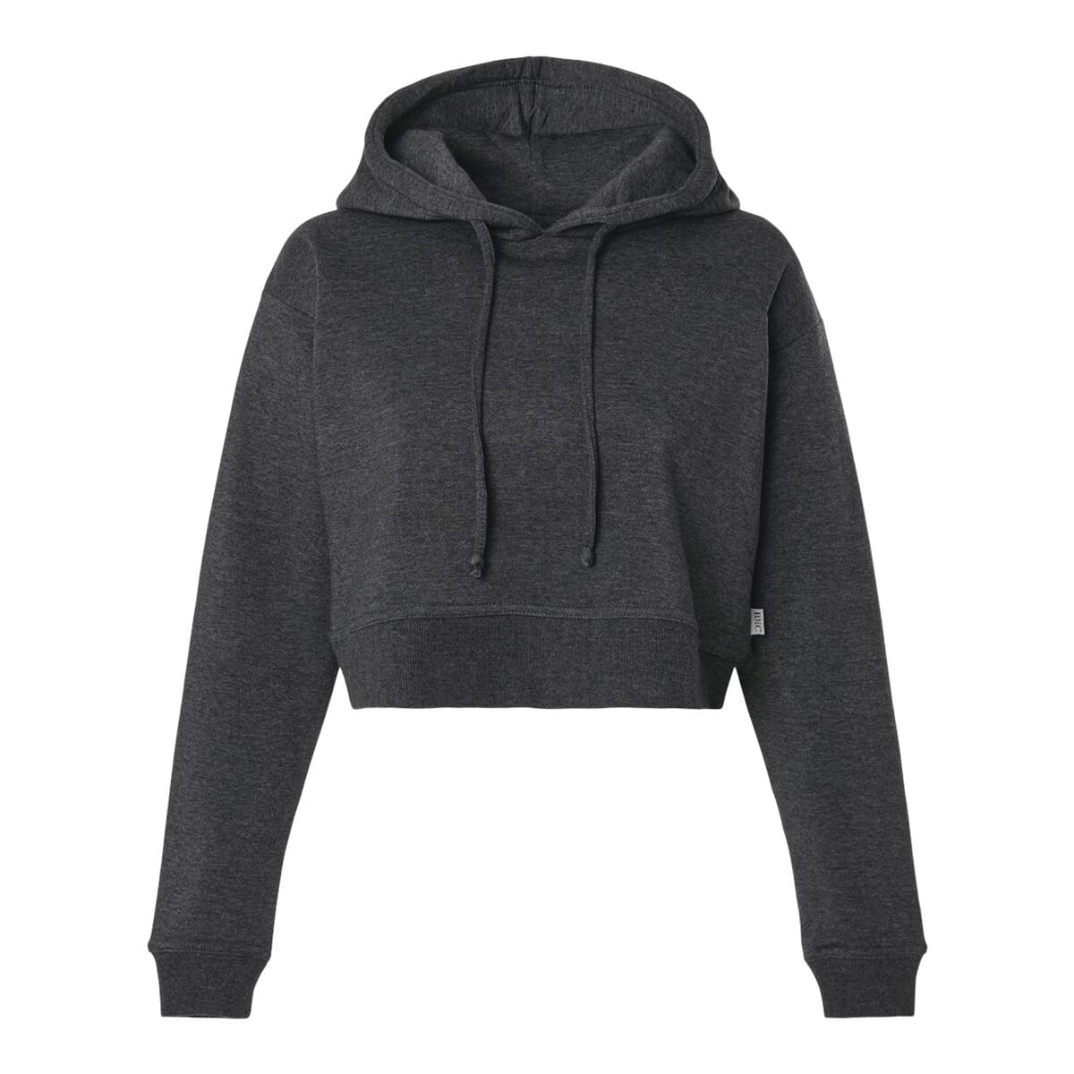 Women's Cropped Fleece Hooded Sweatshirt - BW5404