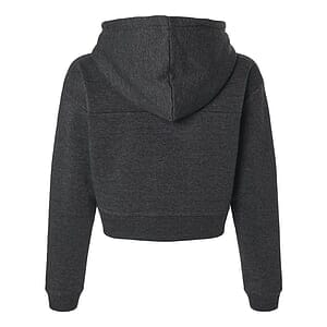 Women's Cropped Fleece Hooded Sweatshirt - BW5404