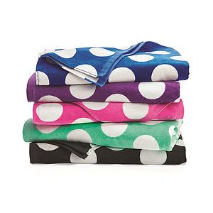 Polka Dot Velour Beach Towel - C3060P