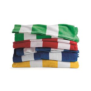 Cabana Stripe Velour Beach Towel - C3060S