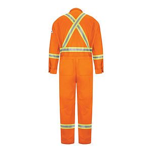 Men's Premium Coverall with CSA Compliant Reflective Trim - EXCEL FR® ComforTouch®. - CLBC