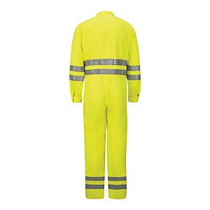 Men's Tall Hi-Vis Deluxe Coverall with Reflective Trim - CoolTouch® 2 - 7 oz. - CMD8T