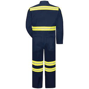 Men's Enhanced Visibility Action Back Coverall - CT10EN