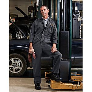Men's Extended Sizes Twill Action Back Coverall - CT10EXT