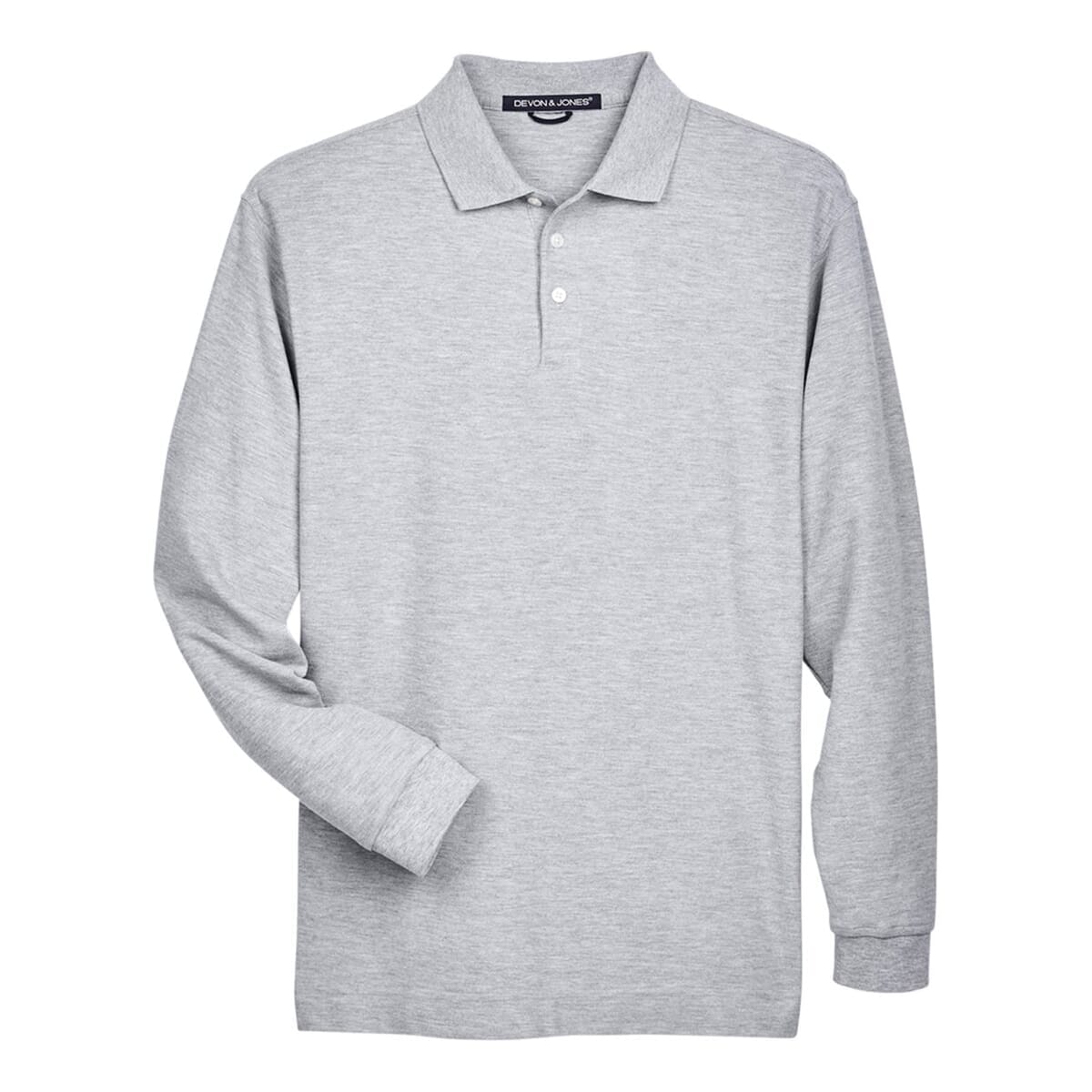 Pima Piqué Long Sleeve Polo - D110